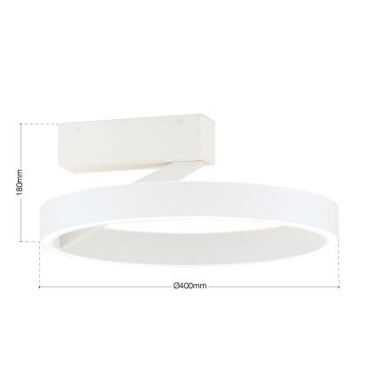 Luminaria de techo LED KOLK LED/40W/230V 2700/3000/4000K Ø 40 cm blanca