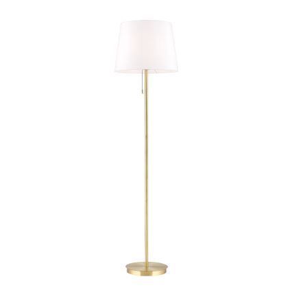 Lámpara de pie LUDWIG 1xE27/40W/230V blanco/dorado