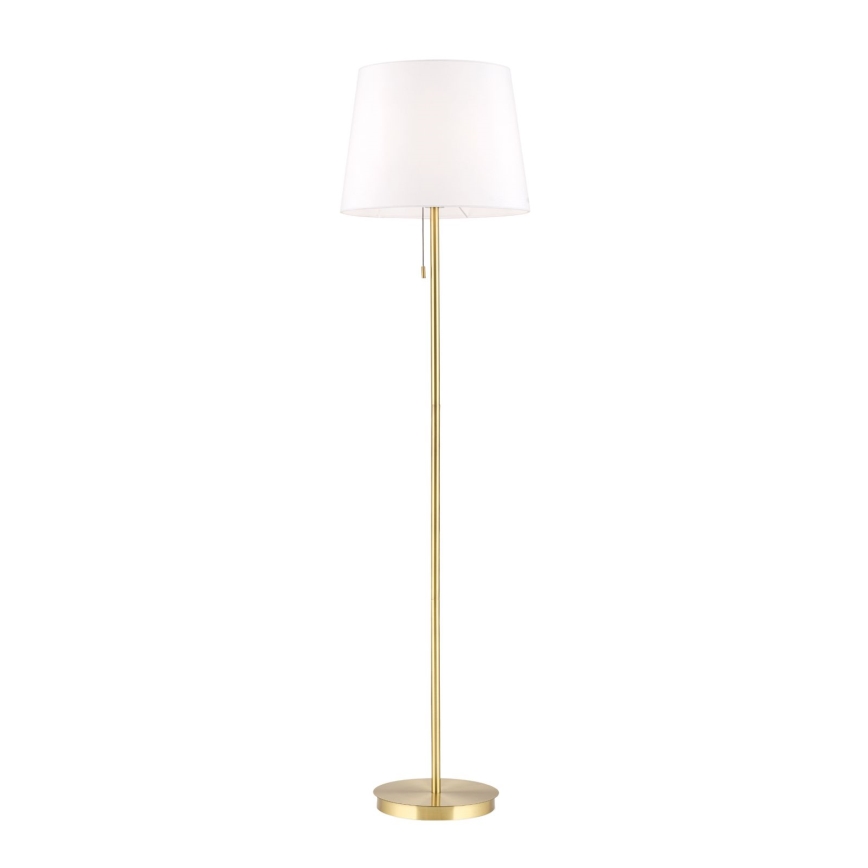 Lámpara de pie LUDWIG 1xE27/40W/230V blanco/dorado