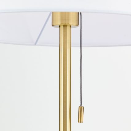 Lámpara de pie LUDWIG 1xE27/40W/230V blanco/dorado