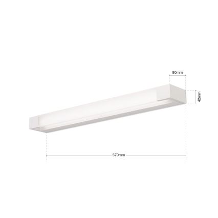 Iluminación LED para espejos de baño MARILYN LED/21W/230V 57 cm IP44 blanco