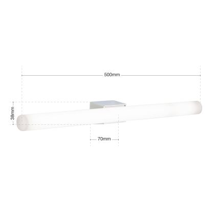 Aplique LED VISAGIST 1xS14d/8W/230V blanco