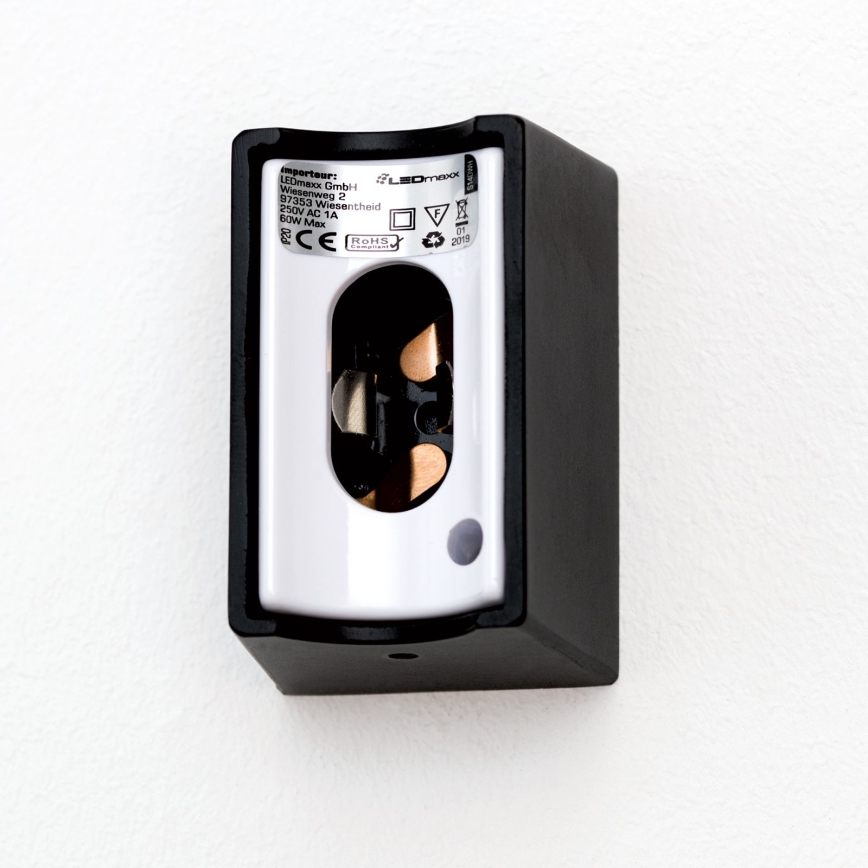 Aplique LED VISAGIST 1xS14d/8W/230V negro