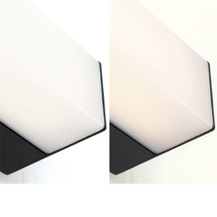Iluminación LED para espejos de baño HORIZON LED/18W/230V 3000/4000K 90 cm IP44 negro