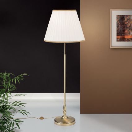 Lámpara de pie TONIA 2xE27/60W/230V 154 cm blanco/bronce