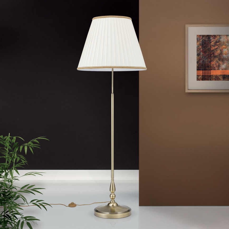 Lámpara de pie TONIA 2xE27/60W/230V 154 cm blanco/bronce