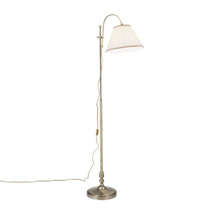 Lámpara de pie TONIA 1xE27/60W/230V 183 cm blanco/bronce