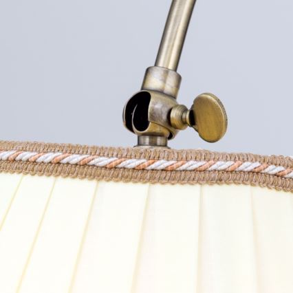 Lámpara de pie TONIA 1xE27/60W/230V 183 cm blanco/bronce