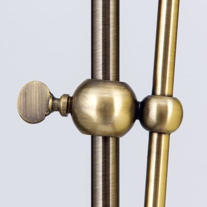 Lámpara de pie TONIA 1xE27/60W/230V 183 cm blanco/bronce