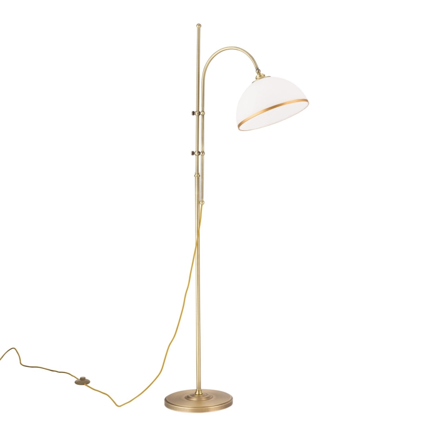 Lámpara de pie OLD LAMP 1xE27/40W/230V blanco/latón