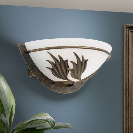 Aplique FLEUR 1xE14/60W/230V bronce