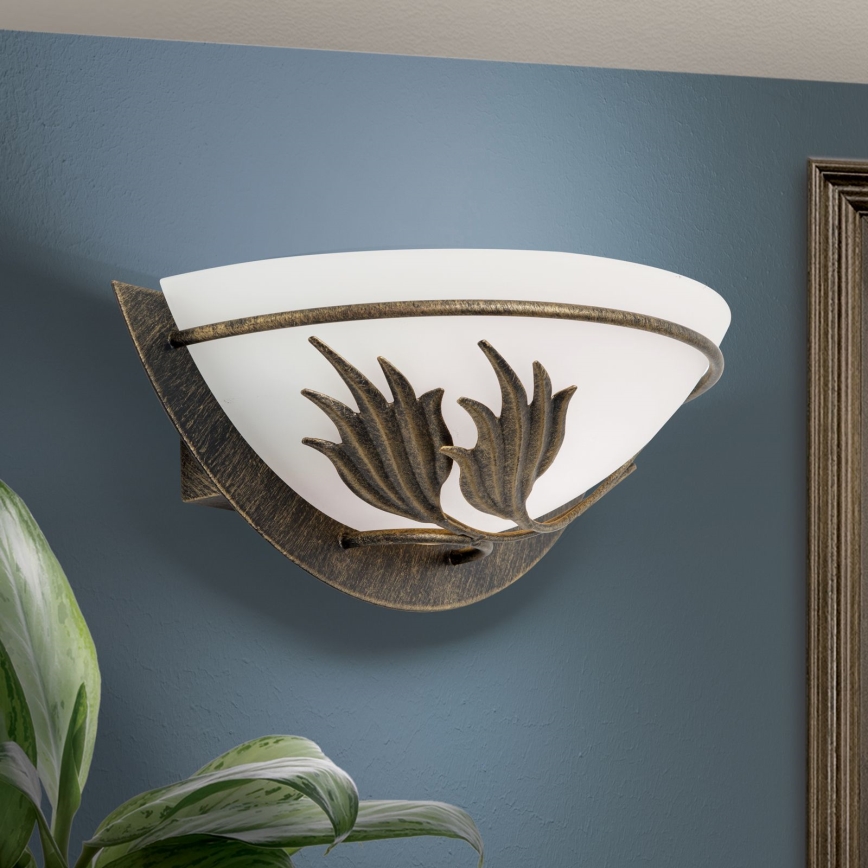 Aplique FLEUR 1xE14/60W/230V bronce