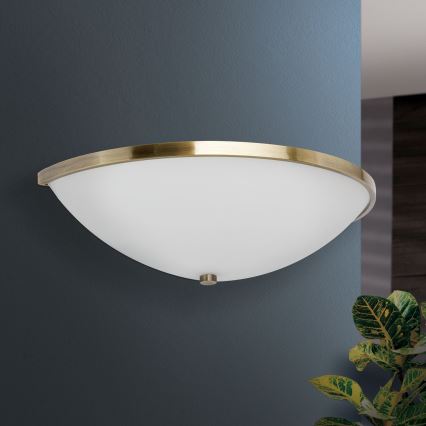 Aplique AIDA 1xE14/40W/230V bronce/pátina