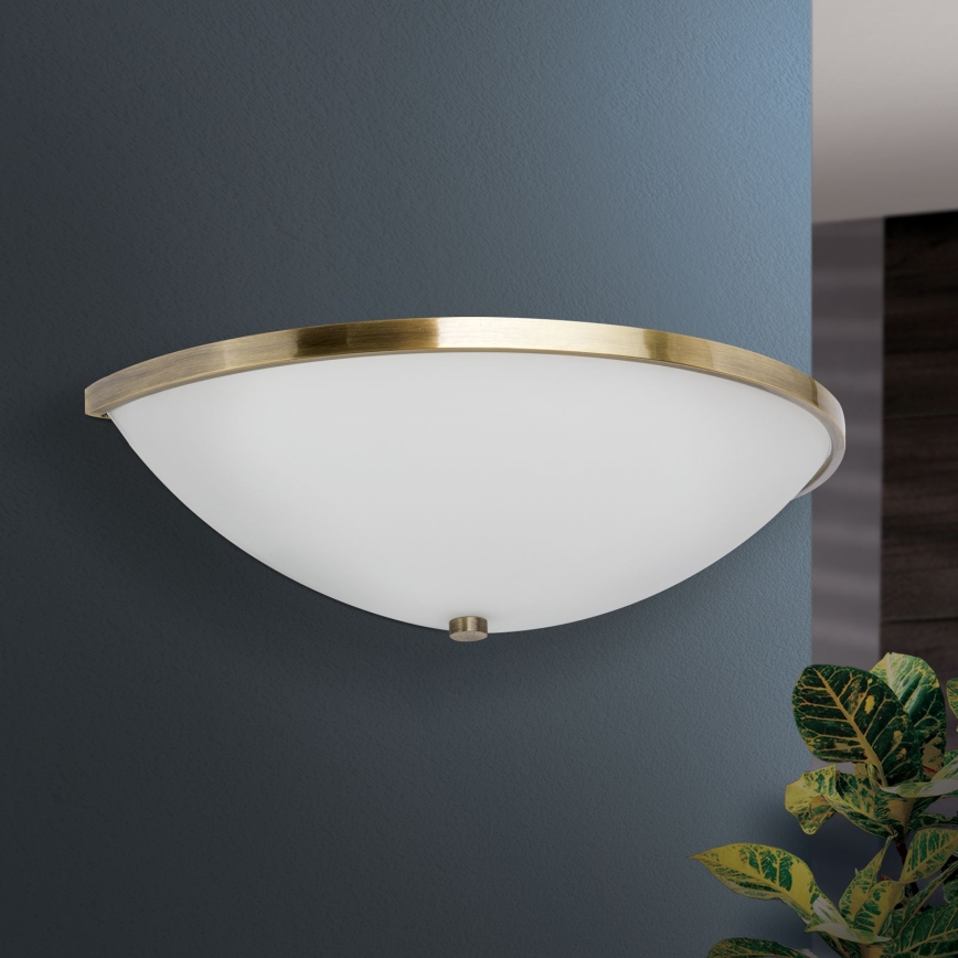 Aplique AIDA 1xE14/40W/230V bronce/pátina
