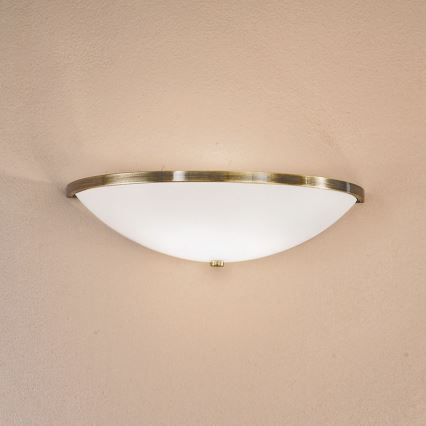 Aplique AIDA 1xE14/40W/230V bronce/pátina