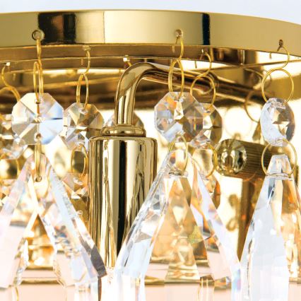 Aplique de cristal CELESTE 2xG9/40W/230V dorado