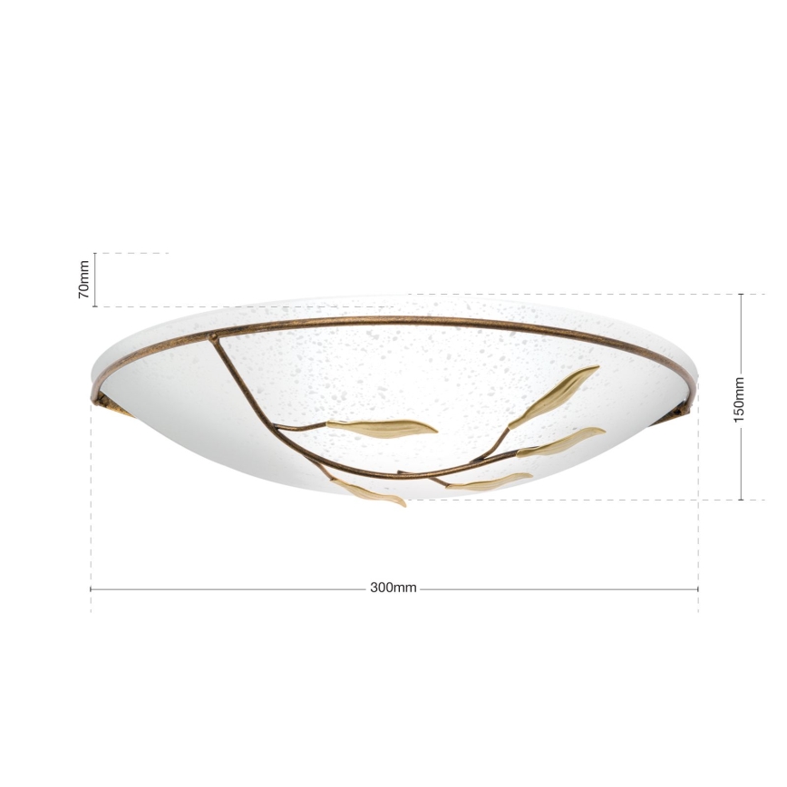 Orion WA 2-943/1 - Aplique LUCA 1xE27/60W/230V bronce/pátina