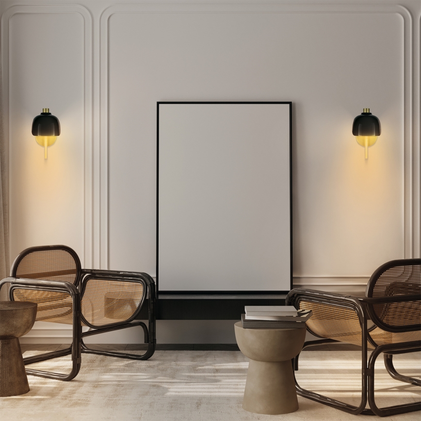 Osram - Aplique de pared DECOR COROLLE 1xG9/20W/230V negro/dorado