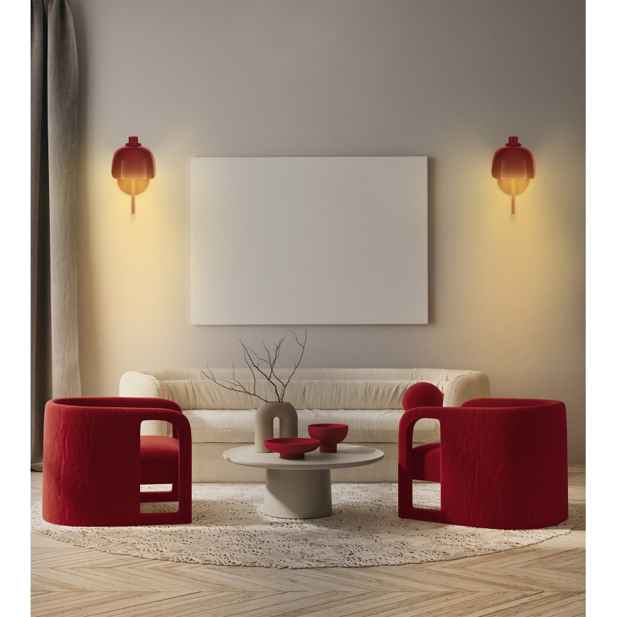 Osram - Aplique de pared DECOR COROLLE 1xG9/20W/230V rojo