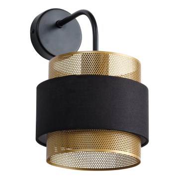 Osram - Aplique de pared DECOR HORNET 1xE27/10W/230V negro/dorado