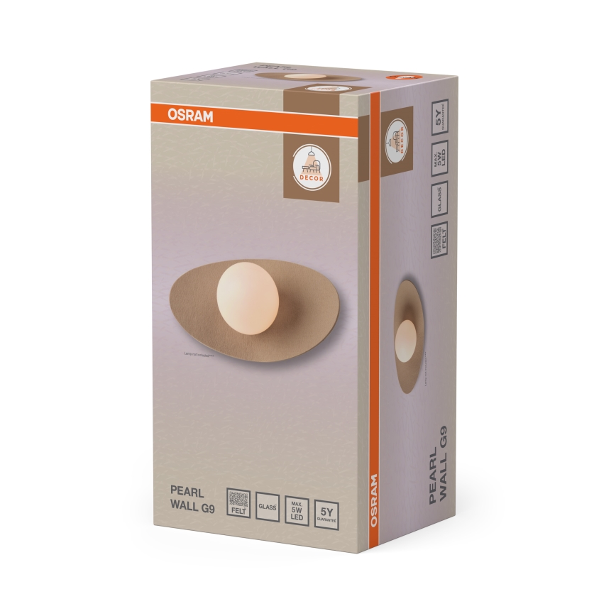 Osram - Aplique de pared DECOR PEARL 1xG9/5W/230V beige