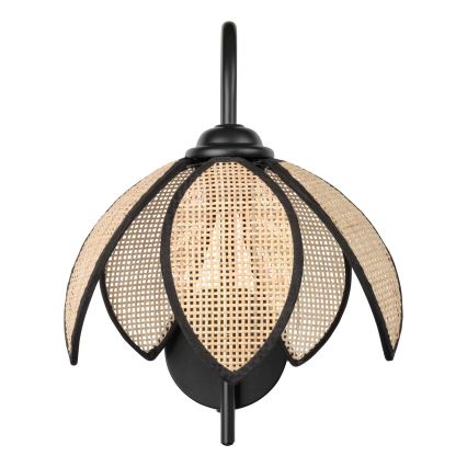 Osram - Aplique de pared DECOR RATTAN 1xE27/15W/230V beige/negro