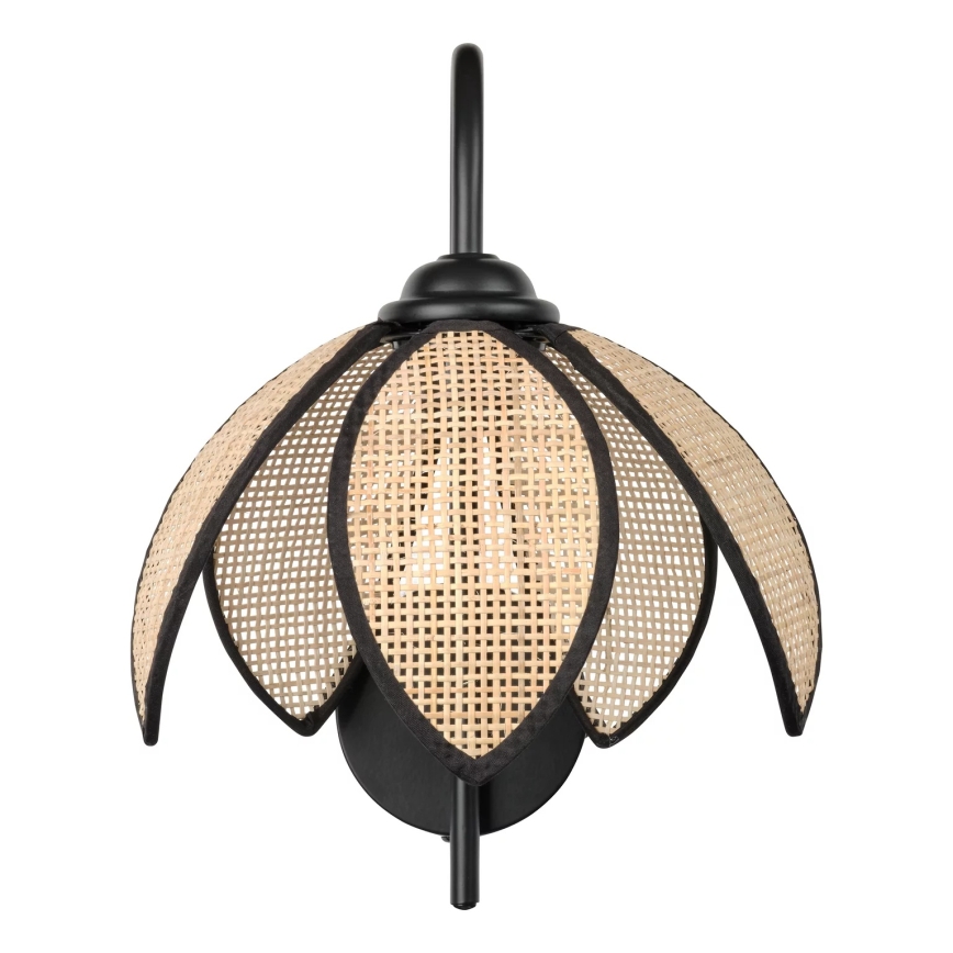 Osram - Aplique de pared DECOR RATTAN 1xE27/15W/230V beige/negro