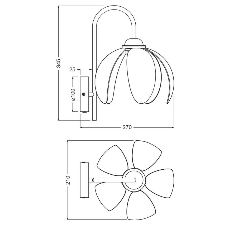 Osram - Aplique de pared DECOR RATTAN 1xE27/15W/230V beige/negro