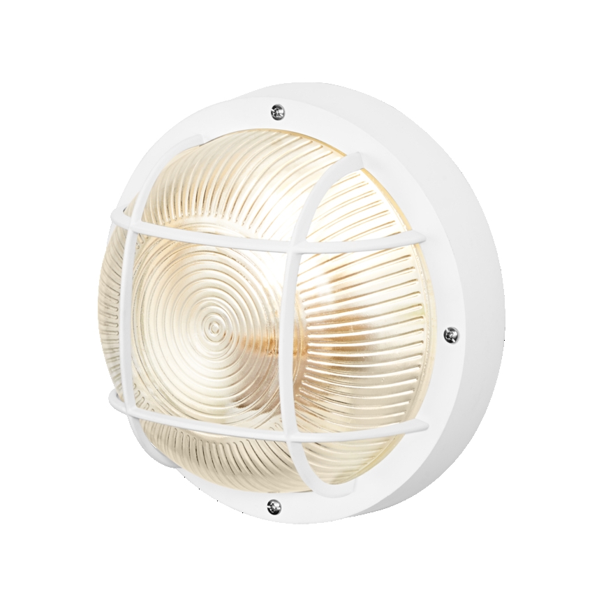 Osram - Aplique de pared exterior BULKHEAD 1xE27/10W/230V Ø 19 cm IP54 blanco