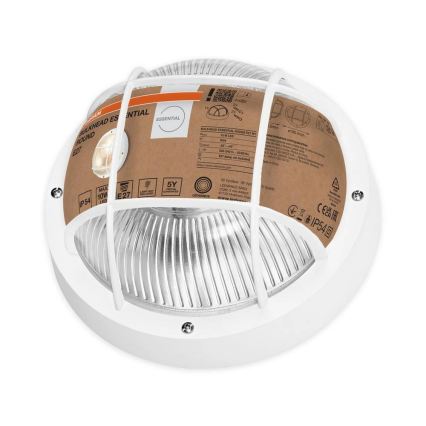 Osram - Aplique de pared exterior BULKHEAD 1xE27/10W/230V Ø 19 cm IP54 blanco