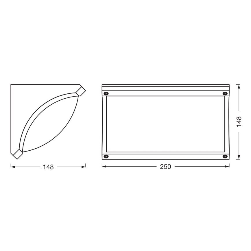 Osram - Aplique de pared exterior ENDURA CLASSIC 1xE27/40W/230V IP54 antracita