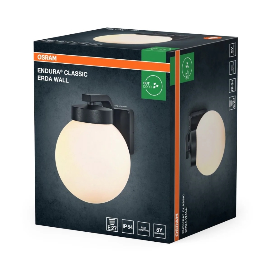 Osram - Aplique de pared exterior ENDURA CLASSIC 1xE27/40W/230V IP54 antracita