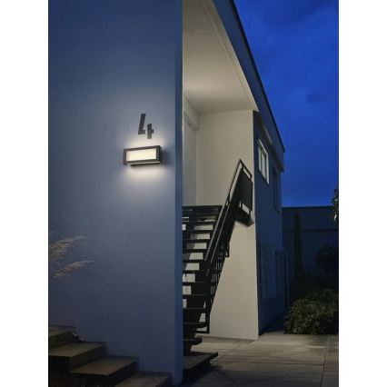 Osram - Aplique de pared exterior ENDURA STYLE LED/10W/230V IP54 antracita