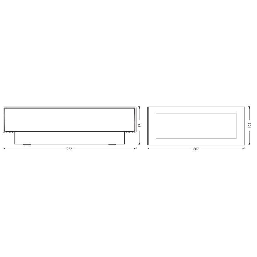 Osram - Aplique de pared exterior ENDURA STYLE LED/10W/230V IP54 antracita