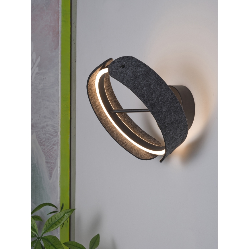 Osram - Aplique de pared LED DECOR CURVE LED/20W/230V gris