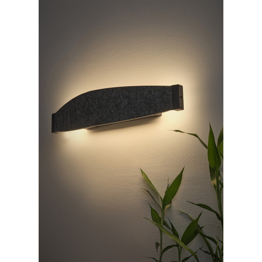 Osram - Aplique de pared LED DECOR FLAT LED/13W/230V gris