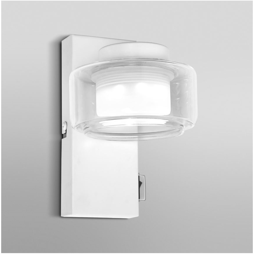 Osram - Aplique mural LED para baño ORBIS FLAME LED/5,5W/230V 3000/4000K IP44 blanco