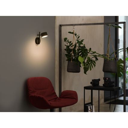 Osram - Aplique LED de pared regulable con control táctil DECOR KYOTO LED/12W/230V CRI 90 negro