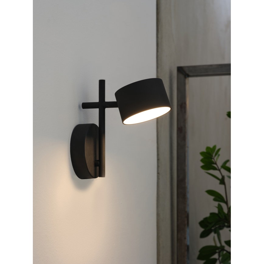 Osram - Aplique LED de pared regulable con control táctil DECOR KYOTO LED/12W/230V CRI 90 negro