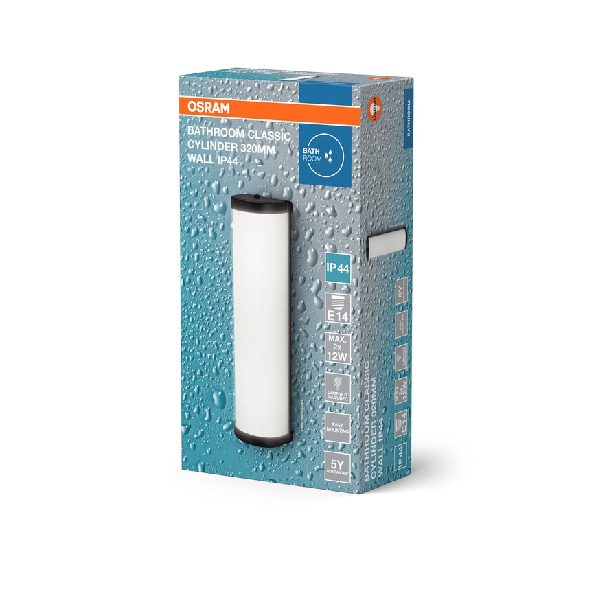 Osram - Aplique de pared para baño BATHROOM CLASSIC 2xE14/12W/230V IP44