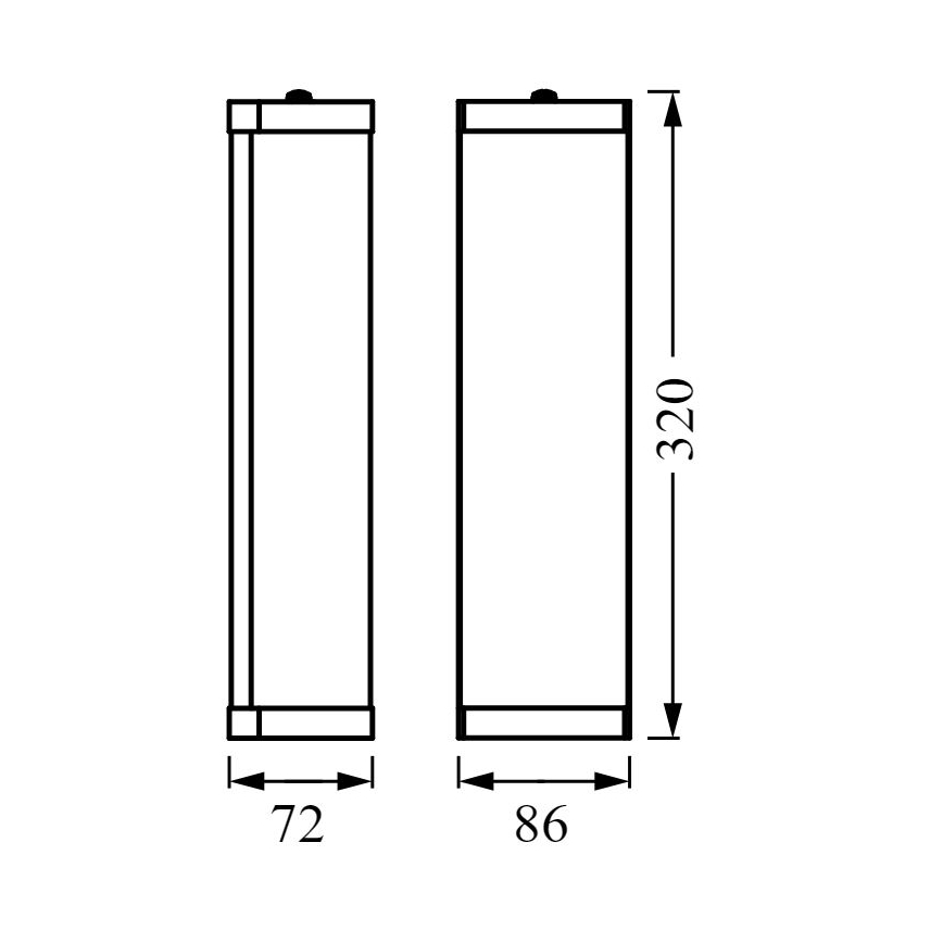 Osram - Aplique de pared para baño BATHROOM CLASSIC 2xE14/12W/230V IP44