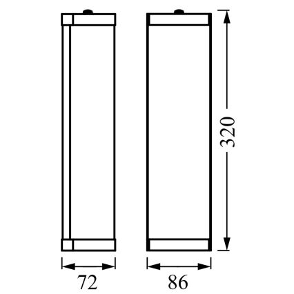 Osram - Aplique de pared para baño BATHROOM CLASSIC 2xE14/12W/230V IP44 cromo brillante