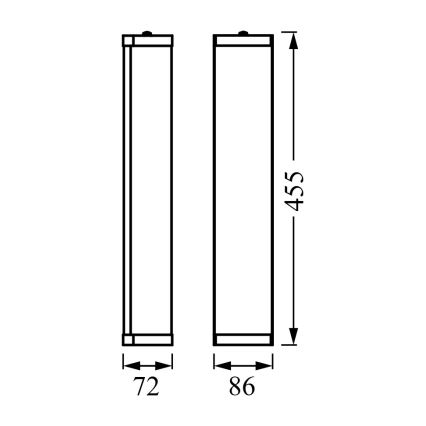 Osram - Aplique de pared para baño BATHROOM CLASSIC 3xE14/12W/230V IP44 acabado cromado brillante