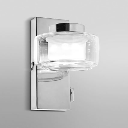 Osram - Aplique de pared para baño LED ORBIS FLAME LED/5,5W/230V 3000/4000K IP44 cromo brillante