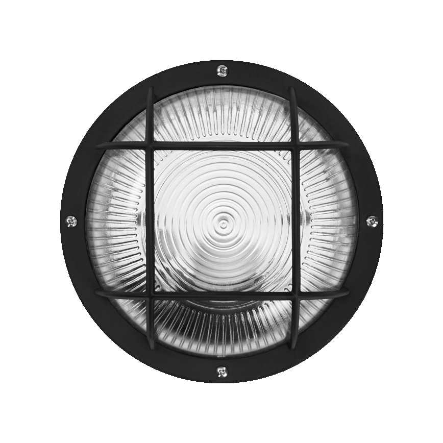 Osram - Aplique de pared para exterior BULKHEAD 1xE27/10W/230V diámetro 19 cm IP54 negro