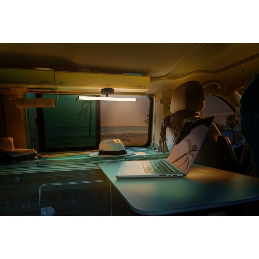 Osram - Aplique de pared táctil recargable y regulable NIGHTLUX LED/1,8W/5V negro