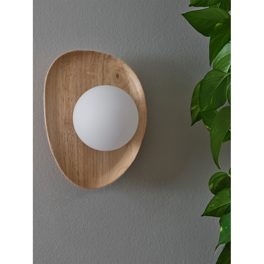 Osram - Aplique de pared WOOD NEST 1xG9/5W/230V en madera de caucho
