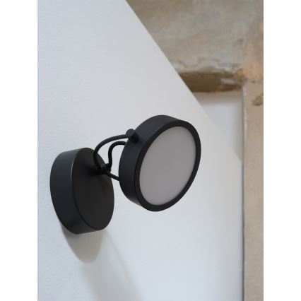 Osram - Aplique LED de pared DECOR PUCK LED/11W/230V negro