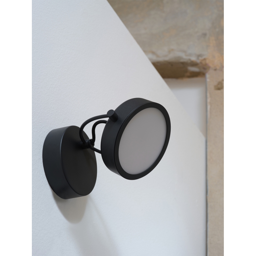 Osram - Aplique LED de pared DECOR PUCK LED/11W/230V negro