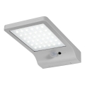 Osram - Aplique solar de pared con sensor DOORLED LED/3W/3,3V 2000 mAh IP44 plateado